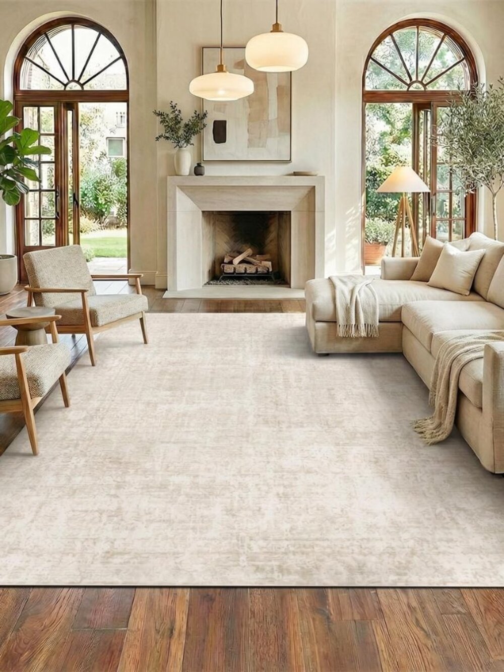 Washable Rug 8x10 Area Rugs - Vintage Rugs for Living Room